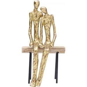 KARE DESIGN Soška Muž a žena na lavičce v objetí 31cm