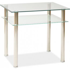 Casarredo Jídelní stůl PIXEL 80x60, sklo/kov