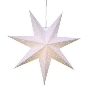 Svítící hvězda na zavěšení STAR TRADING Dot - bílá