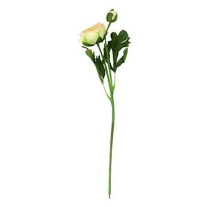 Umělá květina Ranunculus, bílá