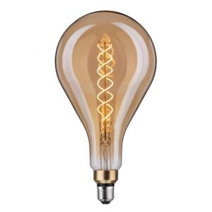 Paulmann LED vintage zlatá žárovka, 7W LED E27 2000K stmívatelná, výška 31,5cm