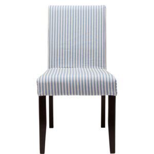 COPPERFIELD Povlak na židli proužky - modrá/bílá
