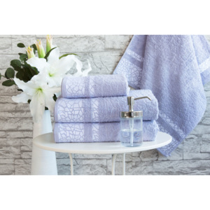 XPOSE ® Froté ručník KIRA - šedofialová 50x90 cm