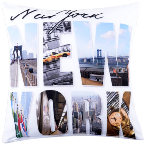 Polštář NEW YORK MyBestHome 40x40cm fototisk motiv New Yorku Varianta: Povlak na polštář, 40x40 cm