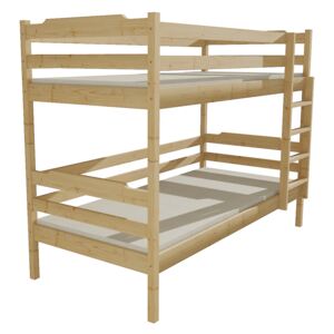 Patrová postel PP 012 80 x 180 cm moření dub bez úložných prostor 80 cm