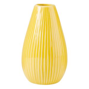 RIFFLE Váza 15,5 cm - žlutá