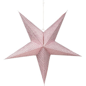 LATERNA MAGICA Papírová dekorační hvězda 60 cm - růžová