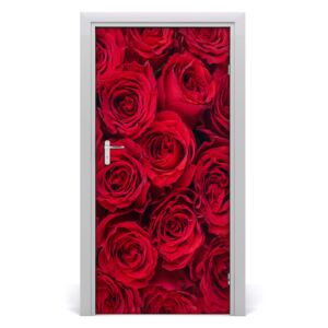 Samolepící fototapeta na dveře Červená růže