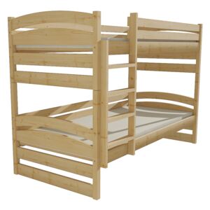 Patrová postel PP 020 80 x 180 cm moření dub bez úložných prostor 80 cm