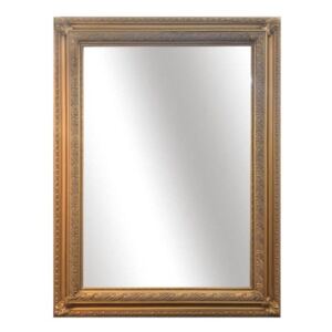 Zrcadlo MALKIA TYP 15, dřevěný rám, zlatá