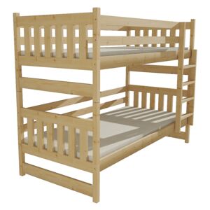 Patrová postel PP 021 80 x 180 cm moření dub bez úložných prostor 80 cm