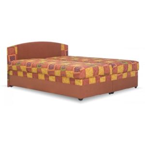 Čalouněná postel Kappa, s úložným prostorem, oranžová , 180x200 cm