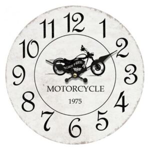 Goba Nástěnné hodiny Motorcycle, 34 cm