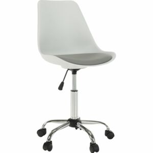 Tempo Kondela Kancelářská židle, bílá / šedá, DARISA