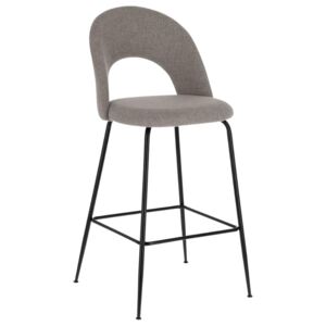 Světle šedá látková barová židle LaForma Mahalia 63 cm