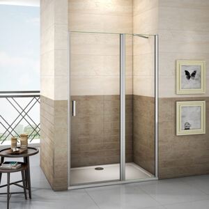 Sprchové dveře LUREN D5 100 jednokřídlé s pevnou stěnou 98-101 x 195 cm
