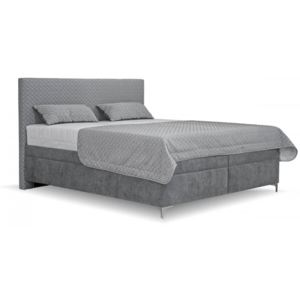 Čalouněná postel Sonia, s úložným prostorem, 180x200, šedá