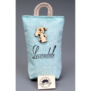 Vonný pytlík - Levandule -pes, bledě modrý