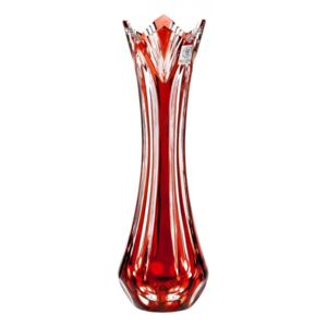 Váza Lotos II, barva rubín, výška 255 mm