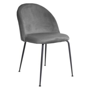 Nordic Jídelní židle GENEVE, šedá / černá podnož