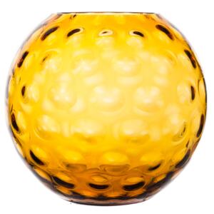 Váza Optika, barva amber, výška 255 mm