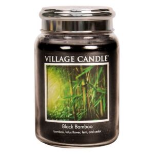 Village Candle Vonná svíčka ve skle, Bambus - Black Bamboo - 602g/170 hodin