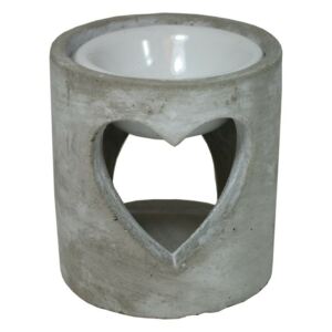 Aroma lampa srdce beton šedá