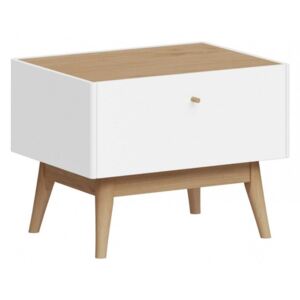 Bílý dubový noční stolek Germania Monteo 2410 55 x 42 cm