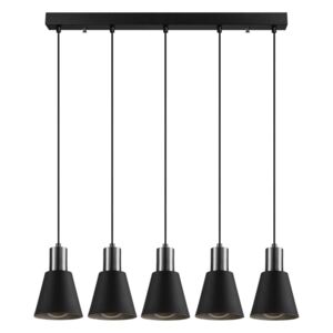 Černé závěsné svítidlo pro 5 žárovek Opviq lights Kem