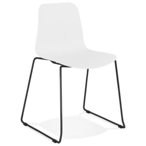 KoKoon Design Bílá/černá jídelní židle Kokoon Belme