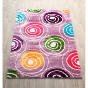 BERFIN Kusový růžový koberec SEHER 3D 2659/Lilac Rozměry: 160 x 220
