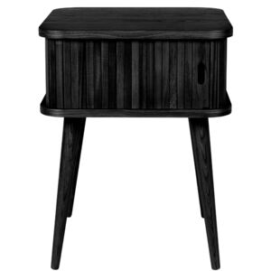 Černý dubový odkládací stolek ZUIVER BARBIER 45 x 45 cm
