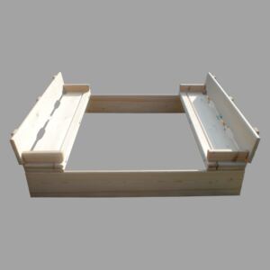 Kateon Dětské pískoviště dřevěné s lavičkou 150 cm