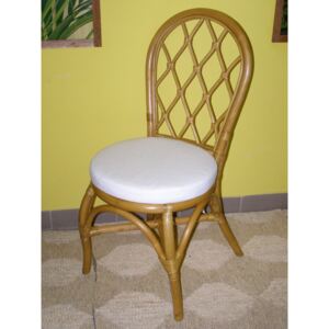 Ratanová jídelní židle HARLINGEN - světlá