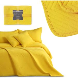 Přehoz na postel DecoKing Messli žlutý