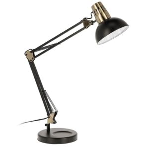 Černá kovová stolní lampa LaForma Kristine 40-84 cm