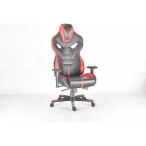 Kancelářská židle RAPHAEL černá s červenými pruhy