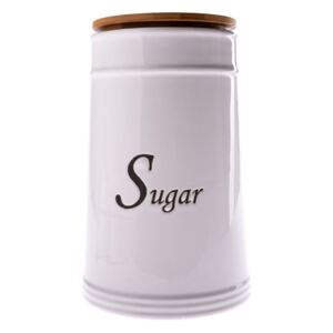 Bílá keramická dóza na cukr Dakls, 2480 ml