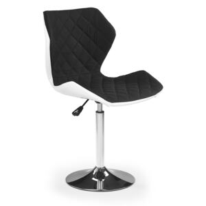 Barová židle Halmar MATRIX 2, černá / bílá