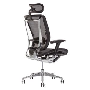 Office Pro Kancelářská židle LACERTA s podhlavníkem Barva potahu: iw01 - černá