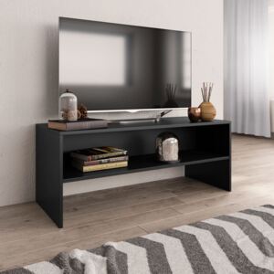 TV stolek černý 100 x 40 x 40 cm dřevotříska