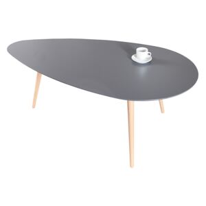 Konferenční stolek Scandus, 115 cm, grafit/buk
