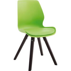 BHM Germany Konferenční / jídelní židle Peru, podnož cappuccino, plast Barva: Zelená