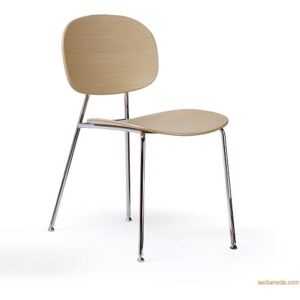Výprodej Infiniti designové židle Tondina Pop Chair (konstrukce černa/přirodní dub)