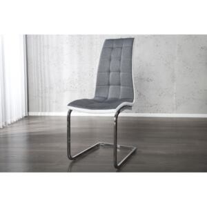 Noble Home Konferenční židle Ben, šedá/bílá