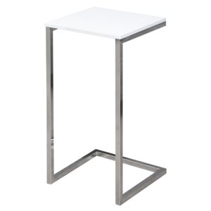 Noble Home Odkládací stolek Cesiro, 60 cm, bílá, stříbrná