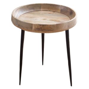 Noble Home Odkládací stolek Punaro, 52 cm, mangové dřevo