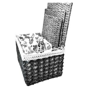 Vingo Úložný box s víkem černý Rozměry (cm): 45x33, v. 33