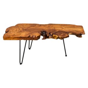 Noble Home Konferenční stolek FARO, 100 cm, teakové dřevo