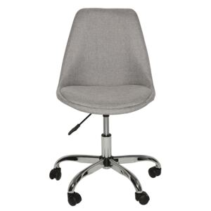 Výškově nastavitelná kancelářeská židle Scandus, světle šedá
